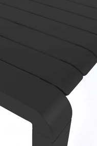 ZUIVER VONDEL lavica Čierna 129,5 cm