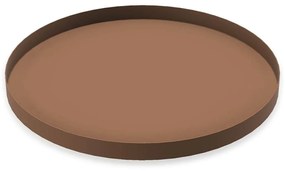 COOEE Design Kovová dekoratívna tácka Circle Coconut 30 cm