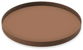 COOEE Design Kovová dekoratívna tácka Circle Coconut 30 cm