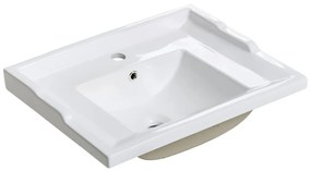 Zápustné umývadlo Retro 60 cm biele