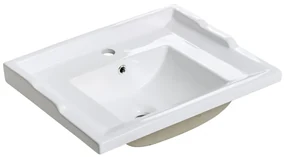 Zápustné umývadlo Retro 60 cm biele