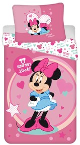 Jerry Fabrics Posteľná bielizeň z mikrovlákna 140x200 + 70x90 cm - Minnie "Sweet like me"