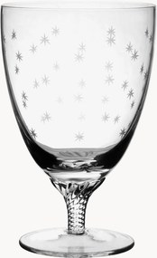 Ručne fúkané krištáľové bistro poháre Stars, 6 ks