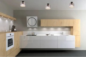 Stropné svietidlo HOLDI 2, 1x priehľadné krištáľové tienidlo, G