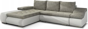 Rohová sedačka Onetta (béžová biela) (L)