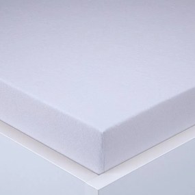 Napínacia plachta na posteľ froté EXCLUSIVE biela 90 x 200 cm