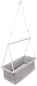 Sivá kolíska 90x45 cm Safe asleep – Roba