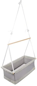 Sivá kolíska 90x45 cm Safe asleep – Roba
