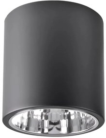 Bodové svietidlo JUPITER 1xE27/20W/230V pr. 16,5 cm čierna