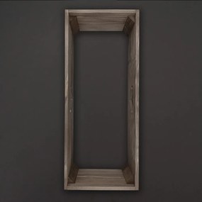 AMADEA Drevený obal s hrantíkom so srdcom tmavý, 52x21,5x17cm Český výrobok