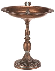 BONTEC Stojan kovový - 46 cm, aranžovací, s vtáčikmi, medený Farba: Medená