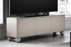 RTV skrinka trojdverová Sonatia II 150 cm na guľatých nohách - kasmír