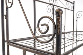 Kovová polica regál Caria - Bronzová