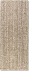 Hanse Home, Koberec behúň Bouclé Jute 105973 Ivory White, 80x200, béžová, chodba / predsieň