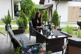 CH Súprava ratanového nábytku VADUZ - hnedá