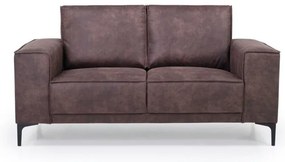 Hnedá pohovka z imitácie kože 164 cm Copenhagen – Scandic