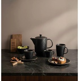 Čierna keramická kanvica na čaj 1,3 l Tea Time – Orion