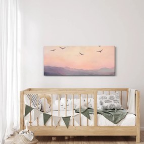 Obraz - Hejno vtákov II. (120x50 cm)