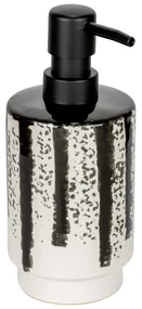 Čierno-biely keramický dávkovač mydla 340 ml Subiza – Wenko