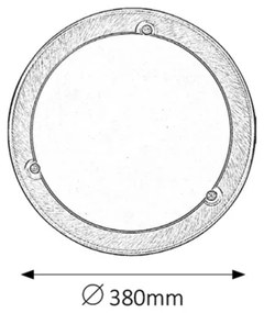 Rabalux 5233 - Stropné svietidlo UFO 2xE27/60W/230V