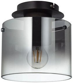 Brilliant - Stropné svietidlo BETH 1xE27/60W/230V Ø 20 cm čierna/dymová