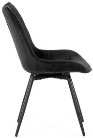 Autronic BONTEC Jedálenská stolička, čierna, látka, HC-T1130 BK2 Farba: Čierna