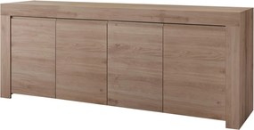 XXXLutz ŠIROKÁ KOMODA, farba duba, 210/81/42 cm MID.YOU - Komody - 001844004303