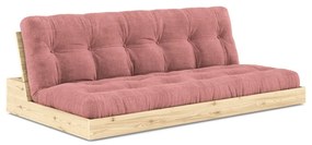 Ružová menčestrová rozkladacia pohovka 196 cm Base – Karup Design