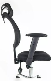 Čierne kancelárske kreslo FLEXISEAT Q-118RC