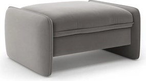 Tmavosivá zamatová podnožka Georgia – Micadoni