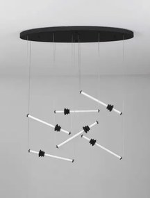 LED stmievateľný čierna dizajnové svietidlo Atmosfera
