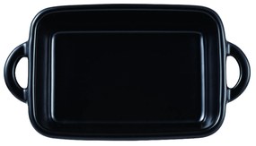 Obdĺžnikový kameninový hrniec Masterpro / 15,8 x 9 x 4,5 cm / čierny