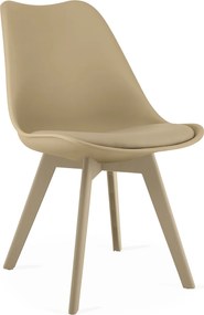 AKCIA Béžová stolička BALI MARK s béžovými nohami II. akosť