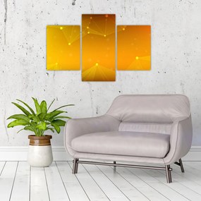 Abstraktný žltý obraz (90x60 cm)