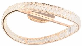 Zuma Line MX3317-1-3GT - LED stmievateľné svietidlo GANO LED/36W/230V Ø 52 cm ružové zlato