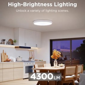 Govee - LED RGBIC Stmievateľné stropné svietidlo LED/49W/230V 2700-6500K Wi-Fi
