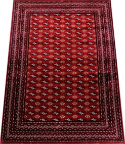 Koberec Abu Dhabi 6276 RED – červený vzorovaný obdĺžnik Rozmer: 200x290 cm