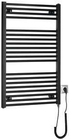 Aqualine Aqualine, DIRECT-E elektrické vykurovacie teleso, rovné, 600x960 mm, 400 W, čierna, ILE96TB