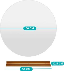 60 cm LED Zrkadlo do Kúpeľne