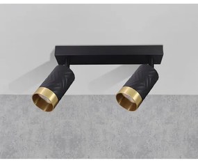 Bodové svietidlo ARRAS 2xGU10/10W/230V čierna