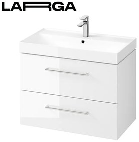 Cersanit Larga, závesná umývadlová skrinka 80cm, biela lesklá, S932-073