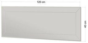 Zrkadlo Nady White 40 x 120 cm