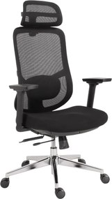 Kancelárska ergonomická stolička Neoseat ALLY — čierna, nosnosť 150 kg