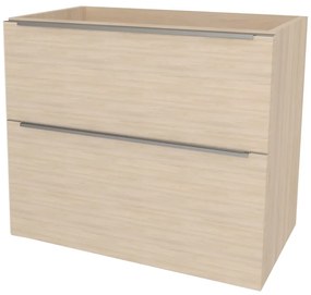 Mereo, Mereo Mailo, kúpeľňová skrinka 81 cm, chróm madlo, Multidecor, Javor Hard šampanský, MER-CN591SJHS2