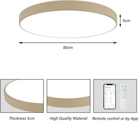 Brilagi -LED Stmievateľné svietidlo POOL SMART LED/100W/230V 80 cm béžové Wi-Fi Tuya+DO