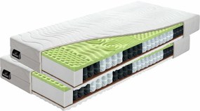 BENAB ERGOMAX Soft/Hard taštičkové matrace 1+1 (2 ks) 85x200 cm Poťah so striebrom