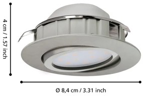 Eglo 95853 - SADA 3x LED podhľadové svietidlo PINEDA 1xLED/4,9W/230V