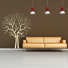 Veselá Stena Samolepka Strom na jeseň Farba: béžová, Veľkosť: 100 x 118 cm
