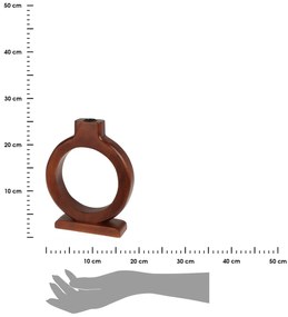Svietnik EVEN 21 cm z mangového dreva