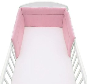 3-dielne posteľné obliečky New Baby 100/135 cm Srnka sivo-rúžové
